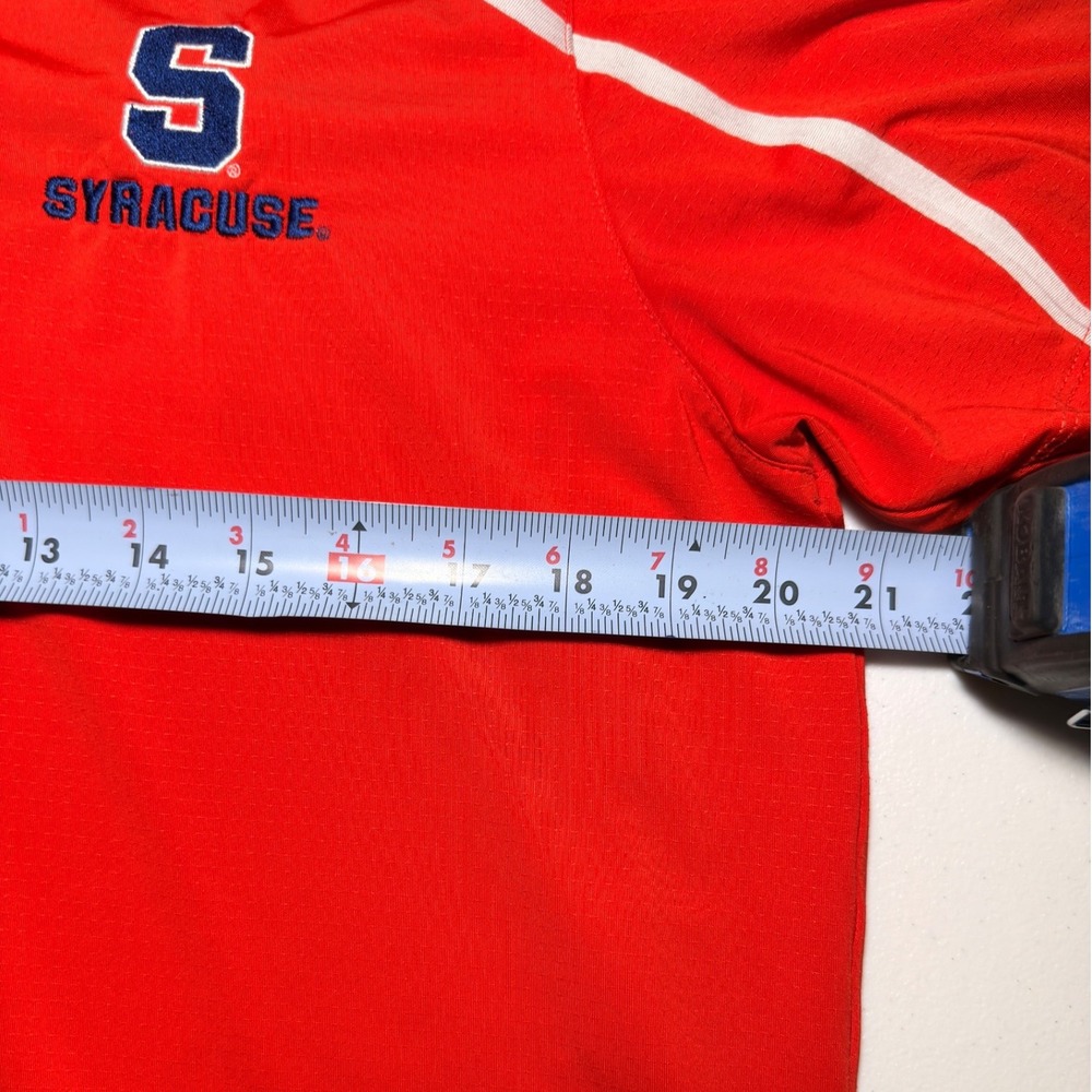 Columbia Golf Syracuse Orange Polo Shirt Mens Medium Omni Wick NCAA Performance - Picture 6 of 7